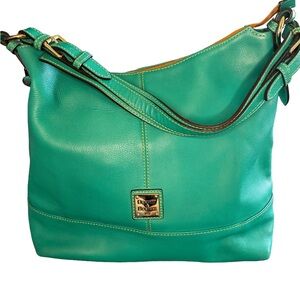 Dooney & Bourke Green Pebble Grain Hobo Bag – Fair Condition